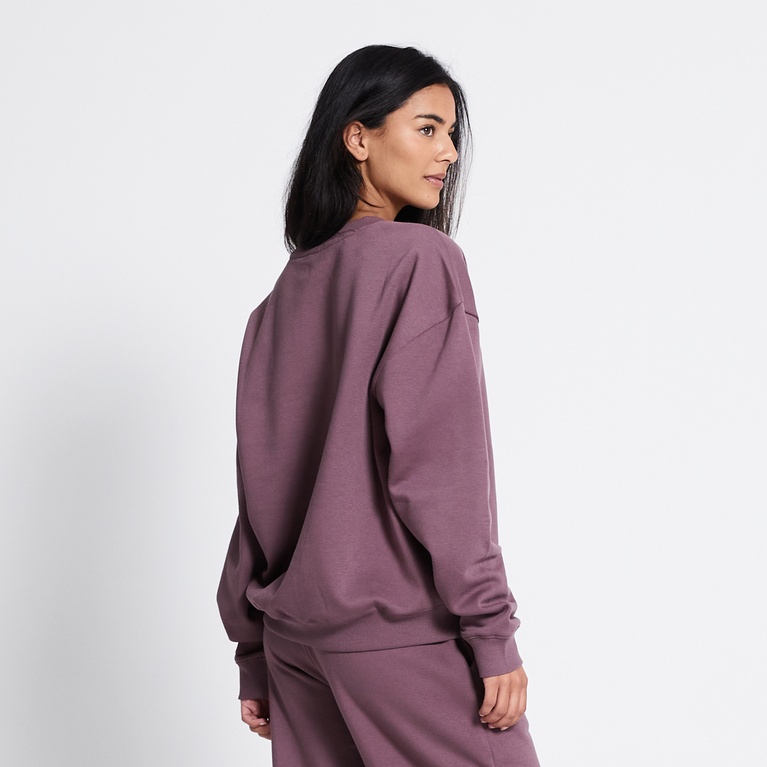 Sweatshirt "New Crew" Heather Purple